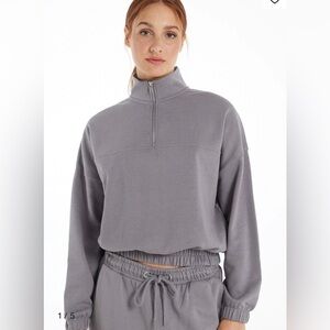 Tezenis Cotton Half Zip Sweater sz M-A38